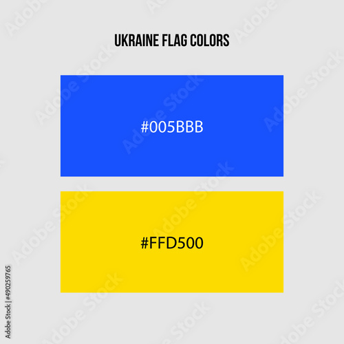 Ukraine Flag Colors Schema Hex Code