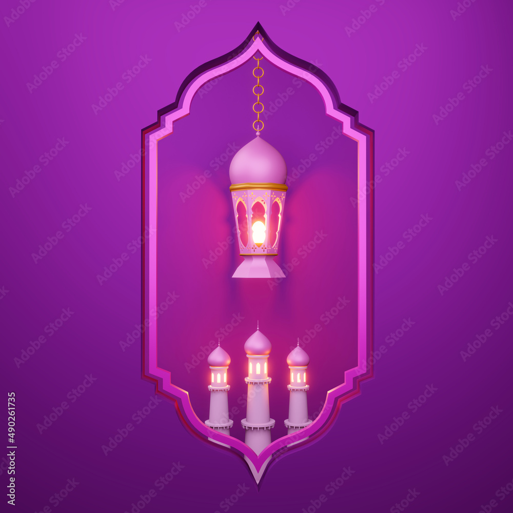 Ramadan Kareem, Eid mubarak, 3d rendering illustration. Ramadan Kareem, Eid mubarak, 3d rendering illustration.