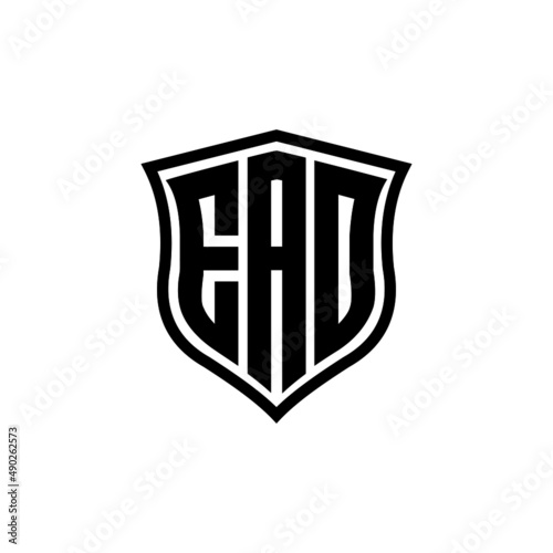 EAD letter logo design with white background in illustrator, vector logo modern alphabet font overlap style. calligraphy designs for logo, Poster, Invitation, etc.