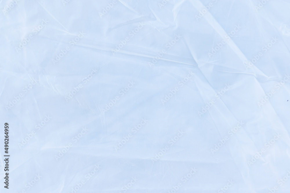 Fototapeta premium Texture wrinkled plastic bag background