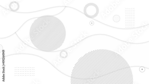 An abstract design loop animation. Sophisticated white background motion graphics.
