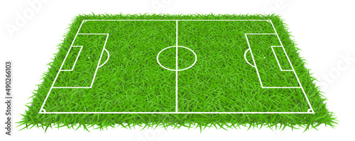 芝生のサッカーコート（デフォルメ）
