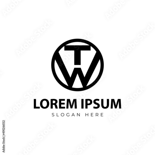 TW Logo Design. Letter TW Logo design template
