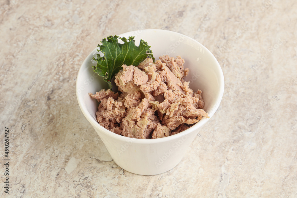 Liver pate in the bowl Liver pate in the bowl