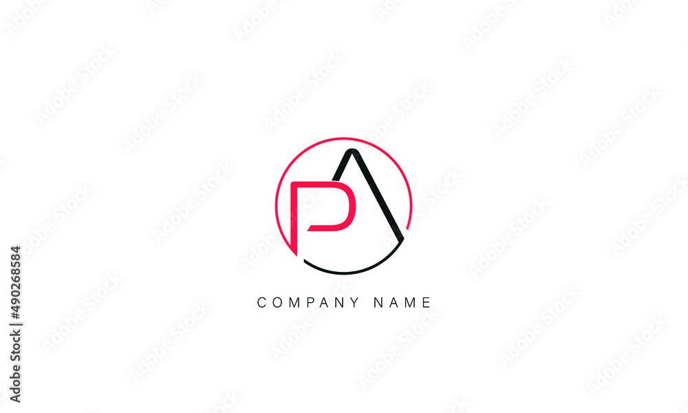 AP, PA, AP, Letters Logo Monogram - obrazy, fototapety, plakaty 