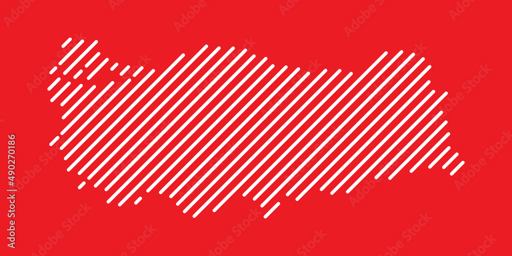 Naklejka premium Turkey tech digital logo vector icon. Germany map line stroke.