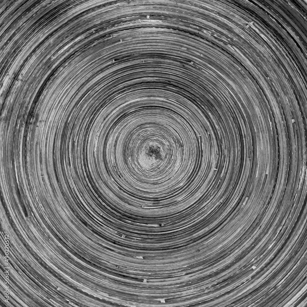The concentric abstract background with wood texture