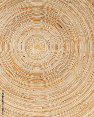 The concentric abstract background with wood texture