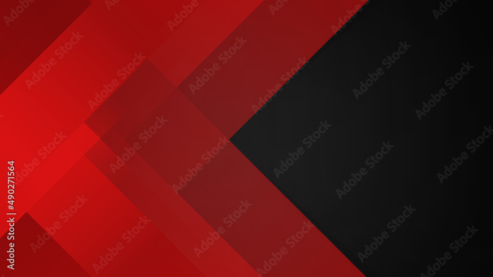 Abstract red geometric background. Minimal style. Design template for brochures, flyers, magazine