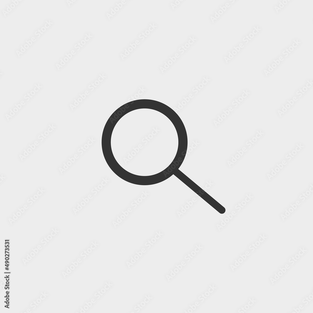 Search glass vector icon illustration sign Search glass vector icon illustration sign