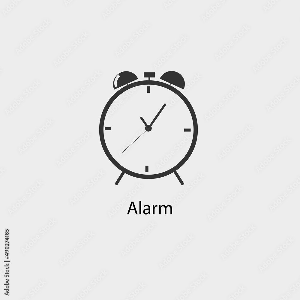 Alarm vector icon illustration sign Alarm vector icon illustration sign