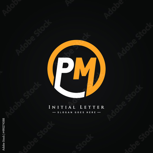 Initial Letter PM Logo - Simple Business Logo