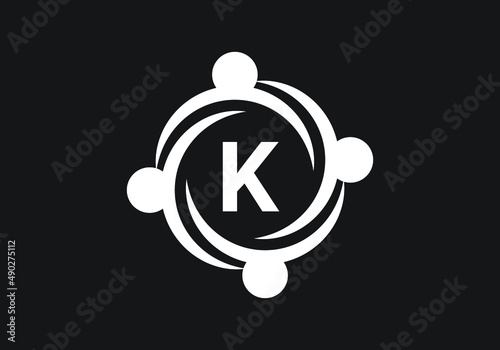 this is a letter K logo design