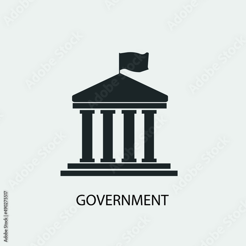 Government vector icon illustration sign