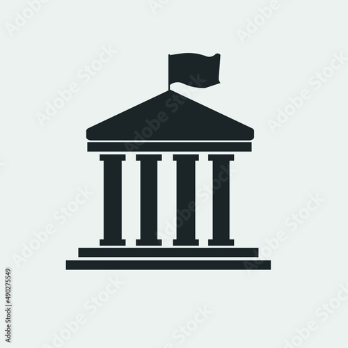 Government vector icon illustration sign