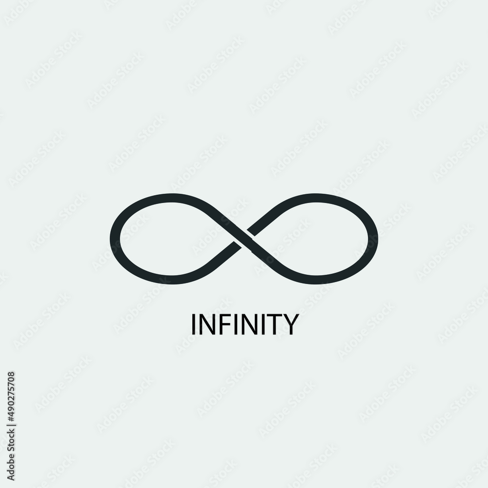 Infinity vector icon illustration sign Infinity vector icon illustration sign