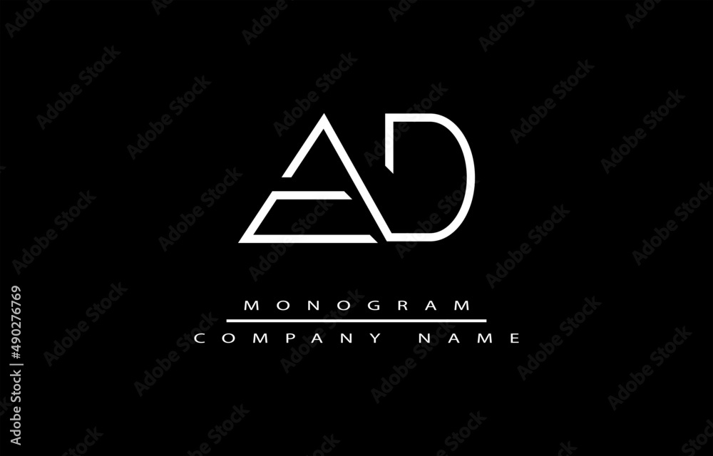 AD or DA MINIMALIST LOGO DESIGN VECTOR ART ILLUSTRATION AD or DA MINIMALIST LOGO DESIGN VECTOR ART ILLUSTRATION