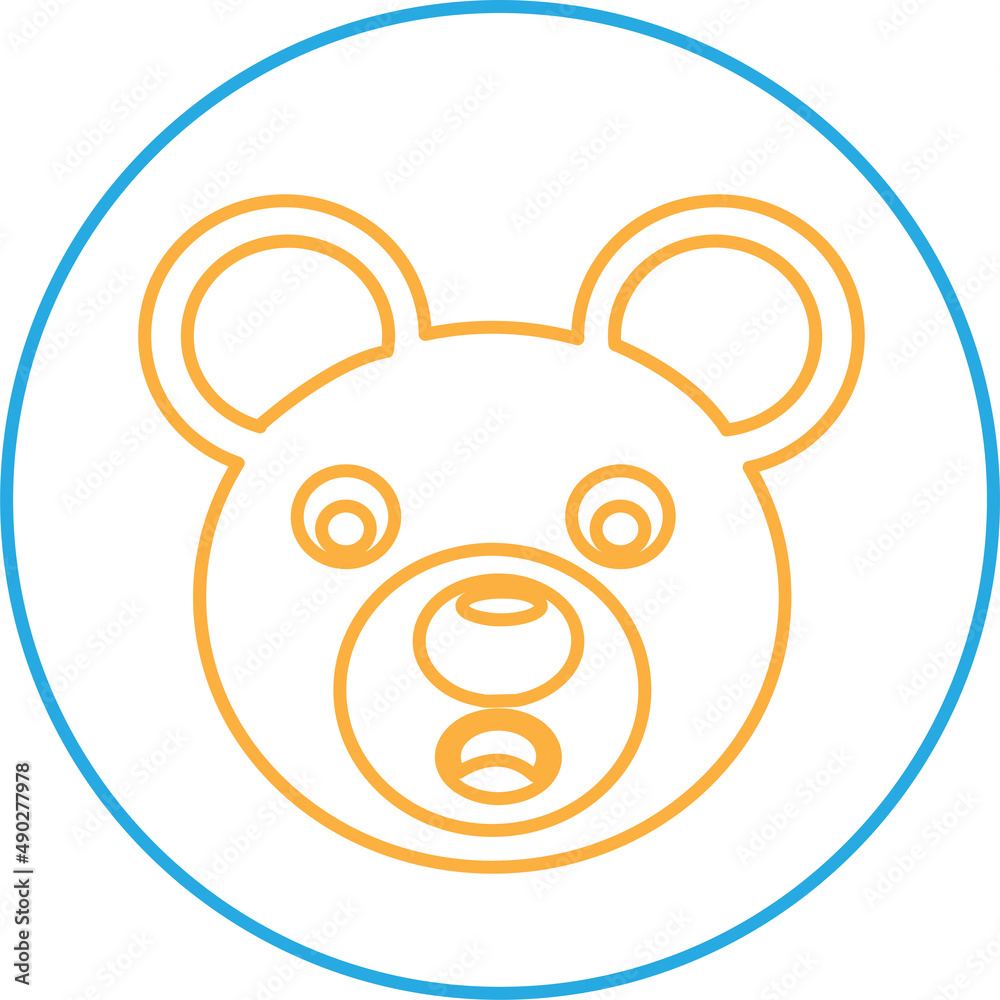 Bear Icon sign symbol design