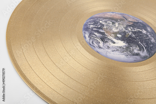 Vinyl record, analog music carrier photo