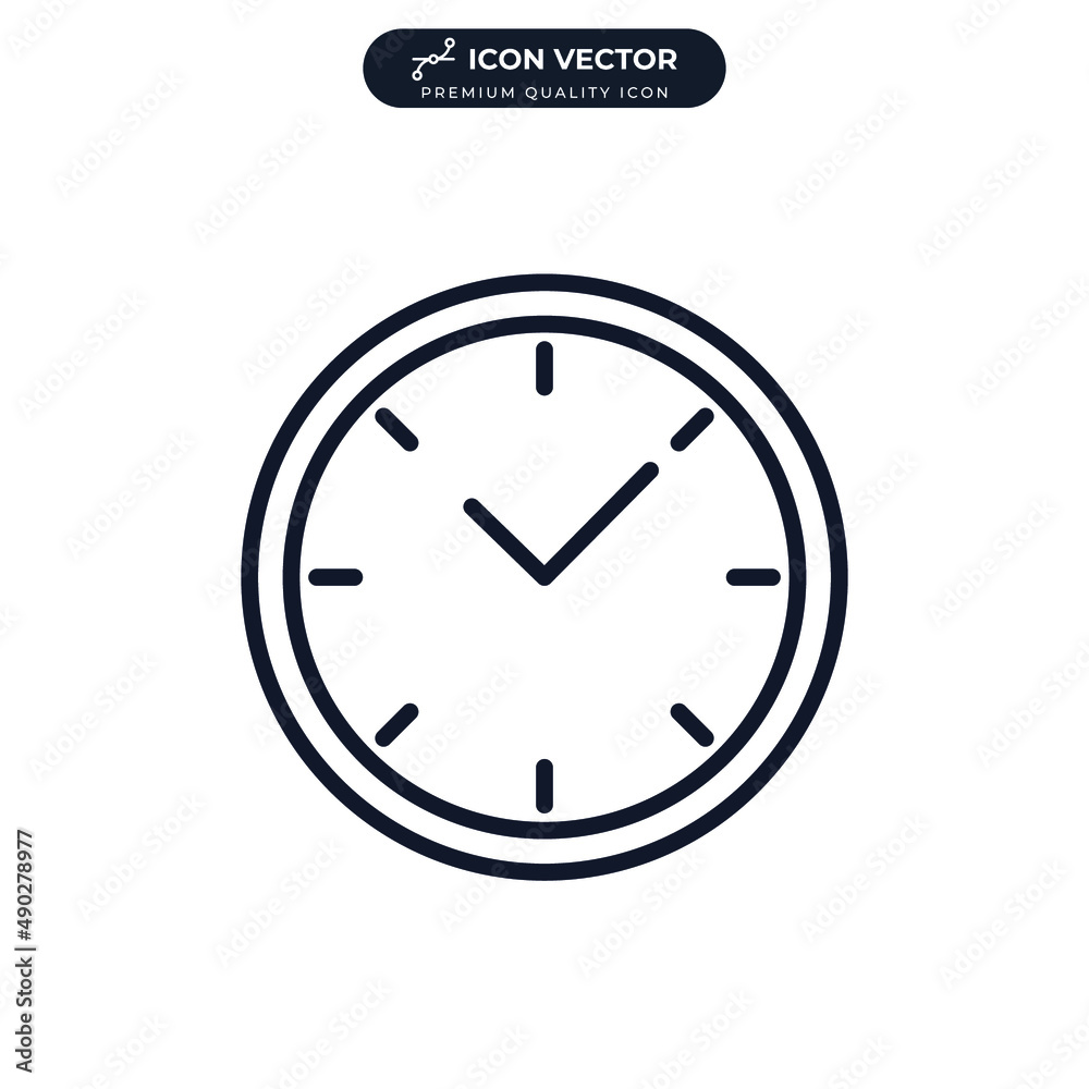 wall clock icon symbol template for graphic and web design collection logo vector illustration wall clock icon symbol template for graphic and web design collection logo vector illustration