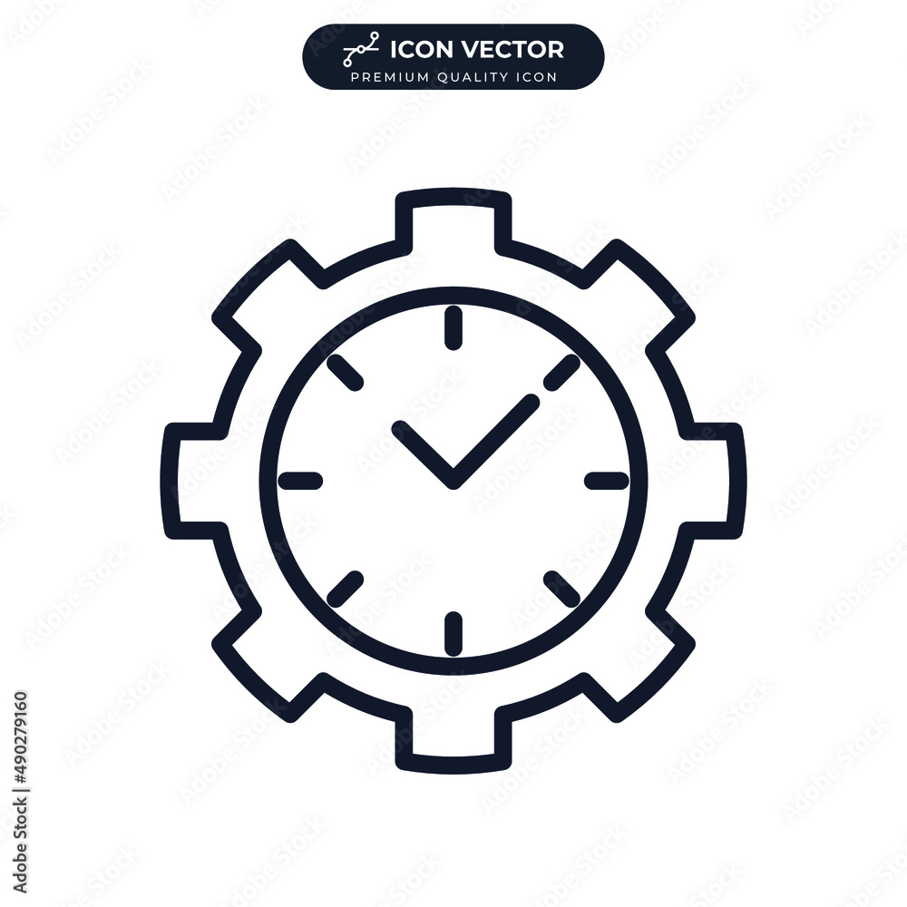 time management icon symbol template for graphic and web design collection logo vector illustration time management icon symbol template for graphic and web design collection logo vector illustration