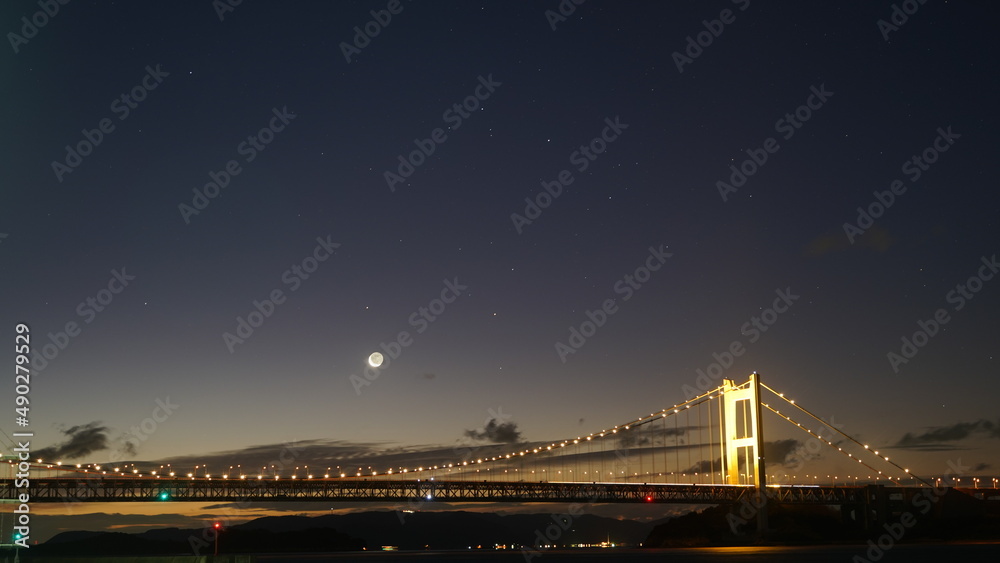 夜明けの瀬戸大橋