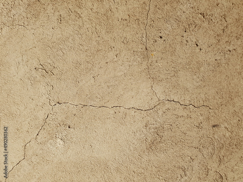 Cracked hard Plastered concrete surface