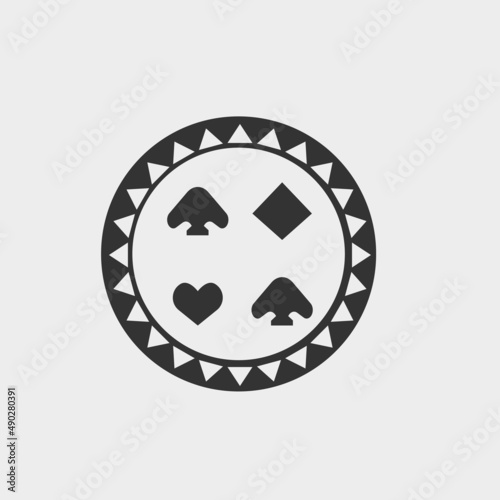 Casino vector icon illustration sign