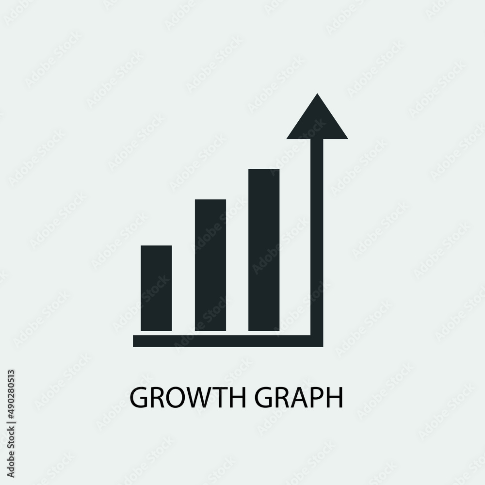 Growth growing vector icon illustration sign Growth growing vector icon illustration sign
