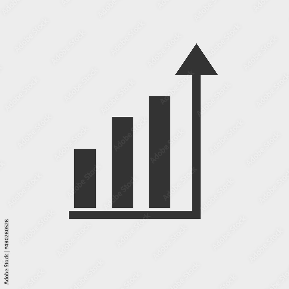 Growth growing vector icon illustration sign Growth growing vector icon illustration sign