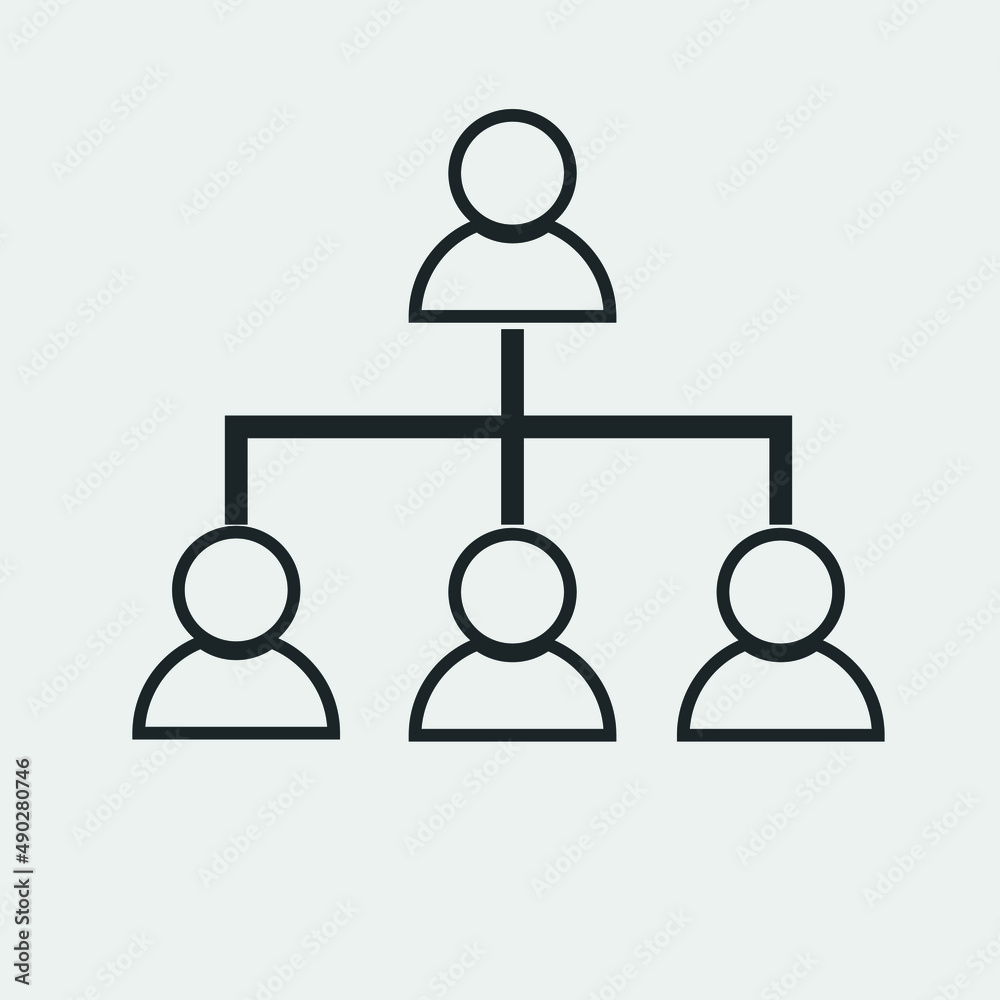 Hierarchy vector icon illustration sign Hierarchy vector icon illustration sign