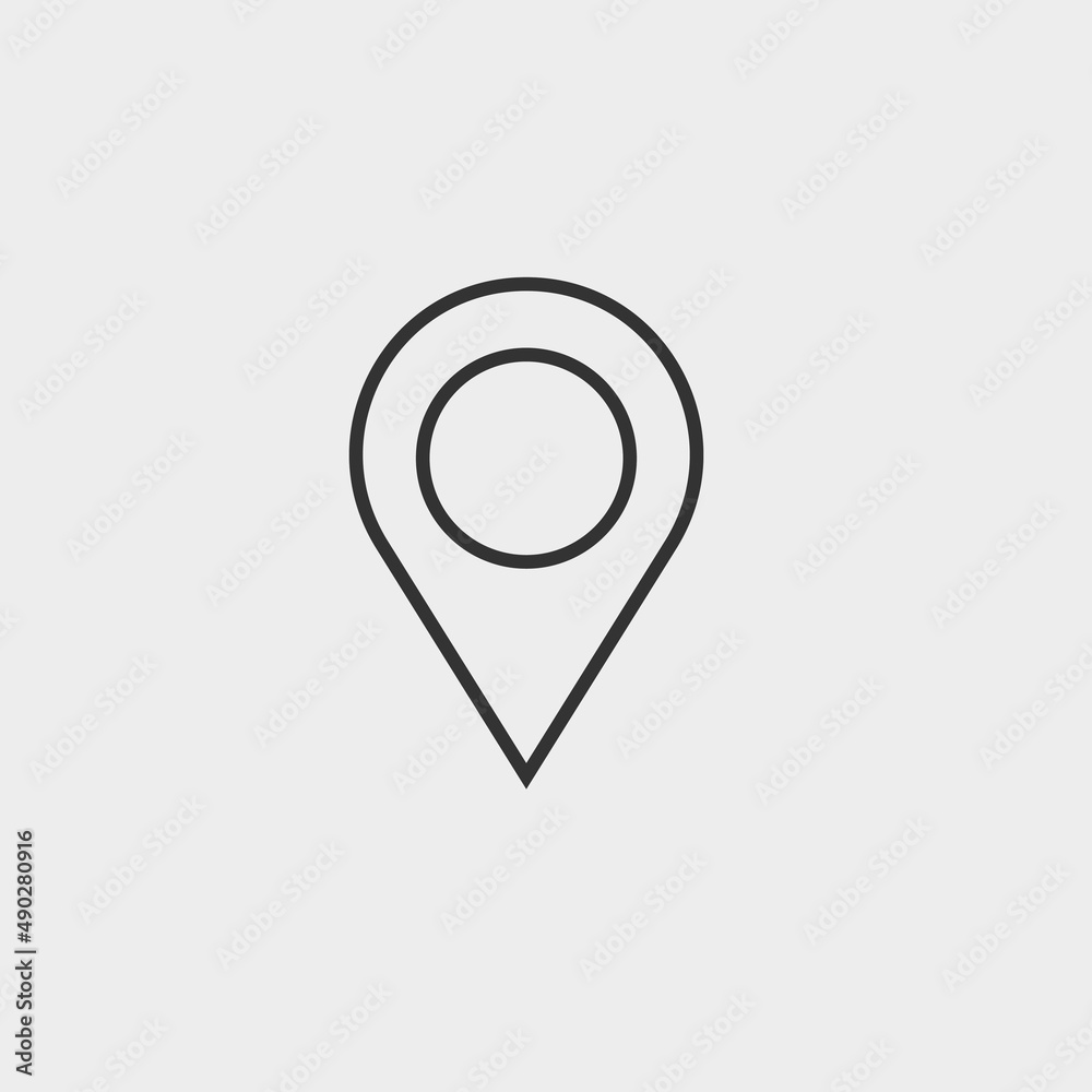 Map vector icon illustration sign Map vector icon illustration sign
