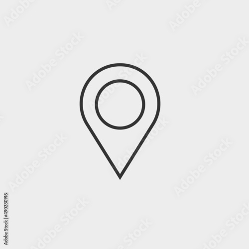 Map vector icon illustration sign