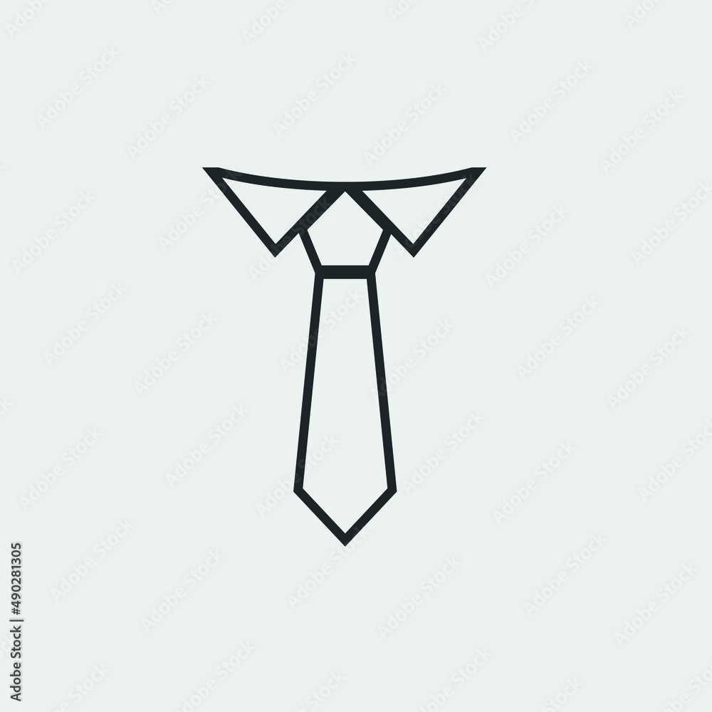 Necktie vector icon illustration sign Necktie vector icon illustration sign