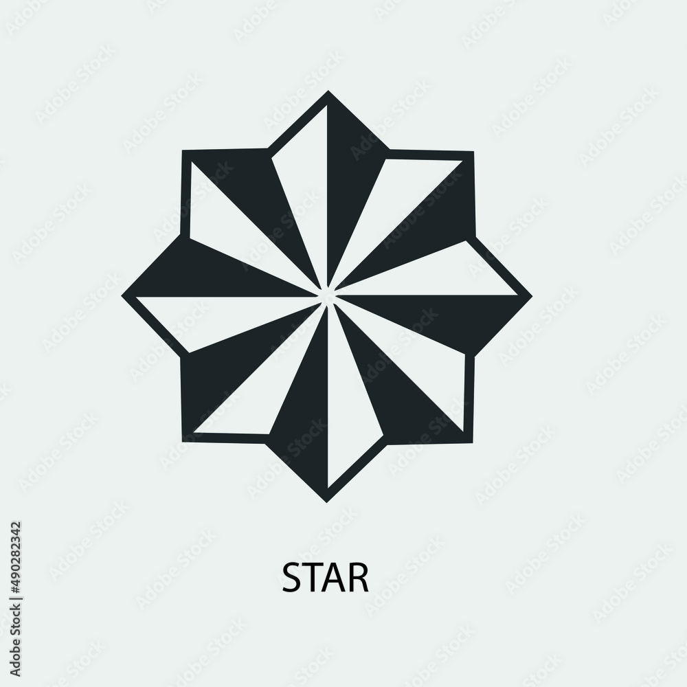 Obraz premium Star vector icon illustration sign