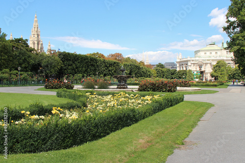 public park (Volksgarten) in vienna (austria) 