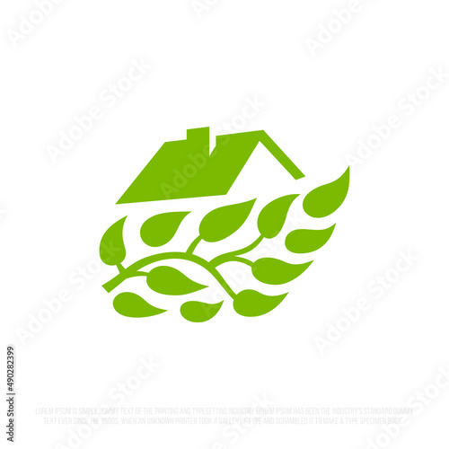 Modern professional logo ark construction in green theme