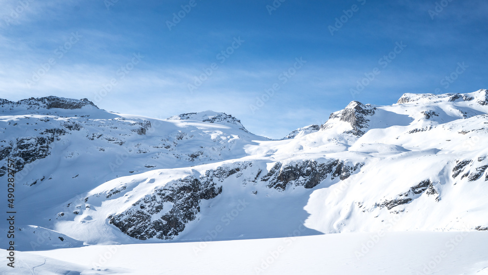 Berge, Schnee, Alpen