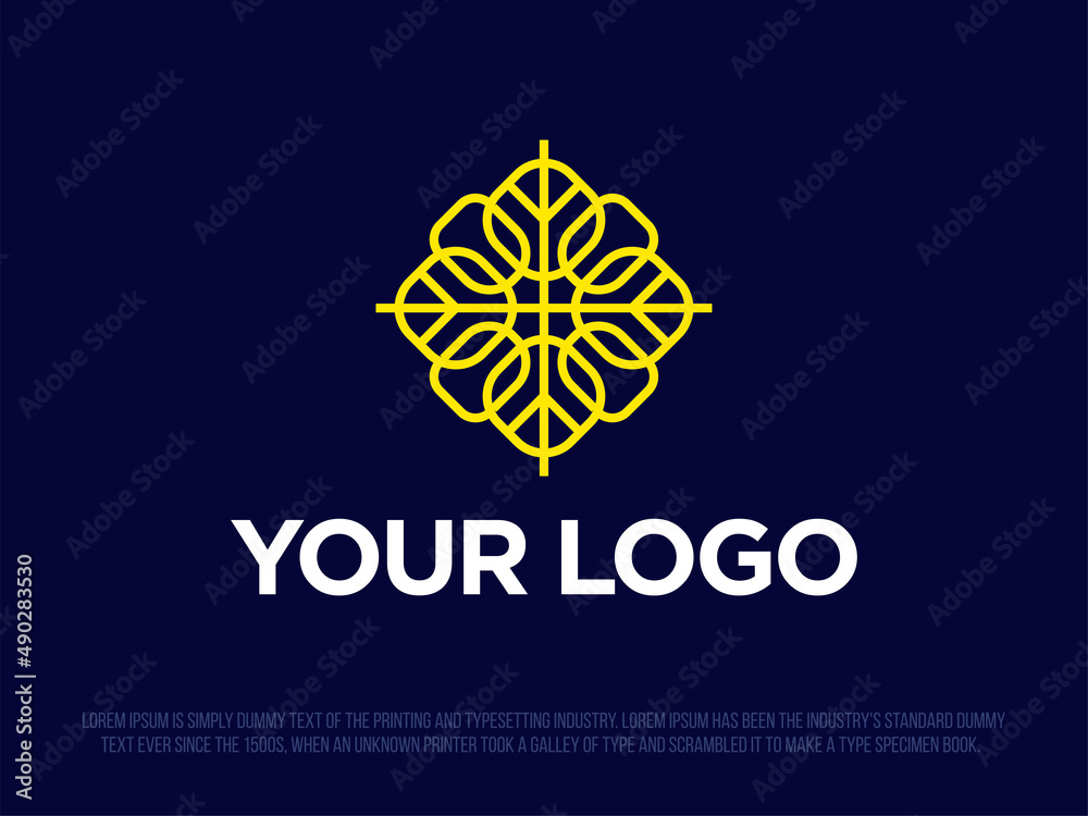 Modern professional logo in the form of an ornament Modern professional logo in the form of an ornament