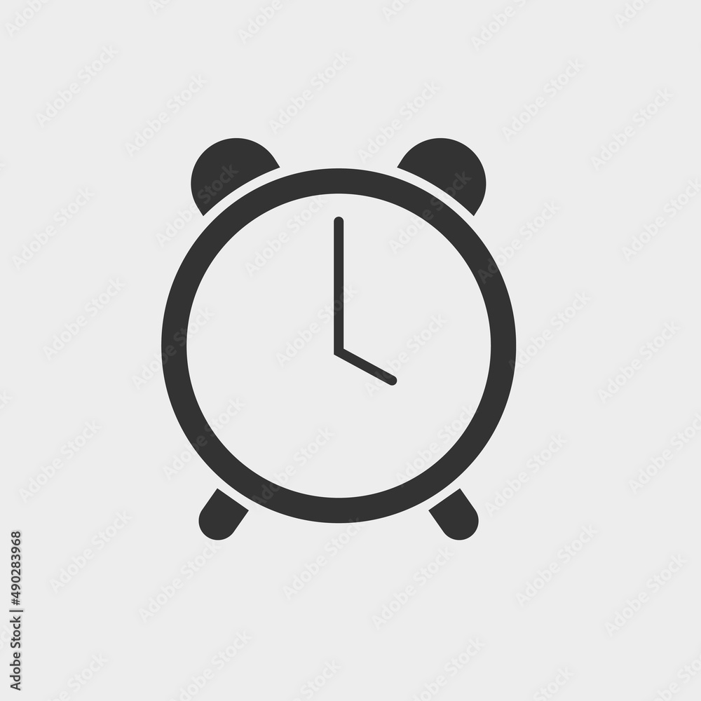 Alarm vector icon illustration sign