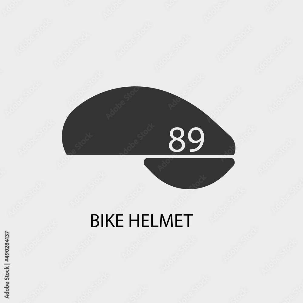 Bike helmet vector icon illustration sign Bike helmet vector icon illustration sign