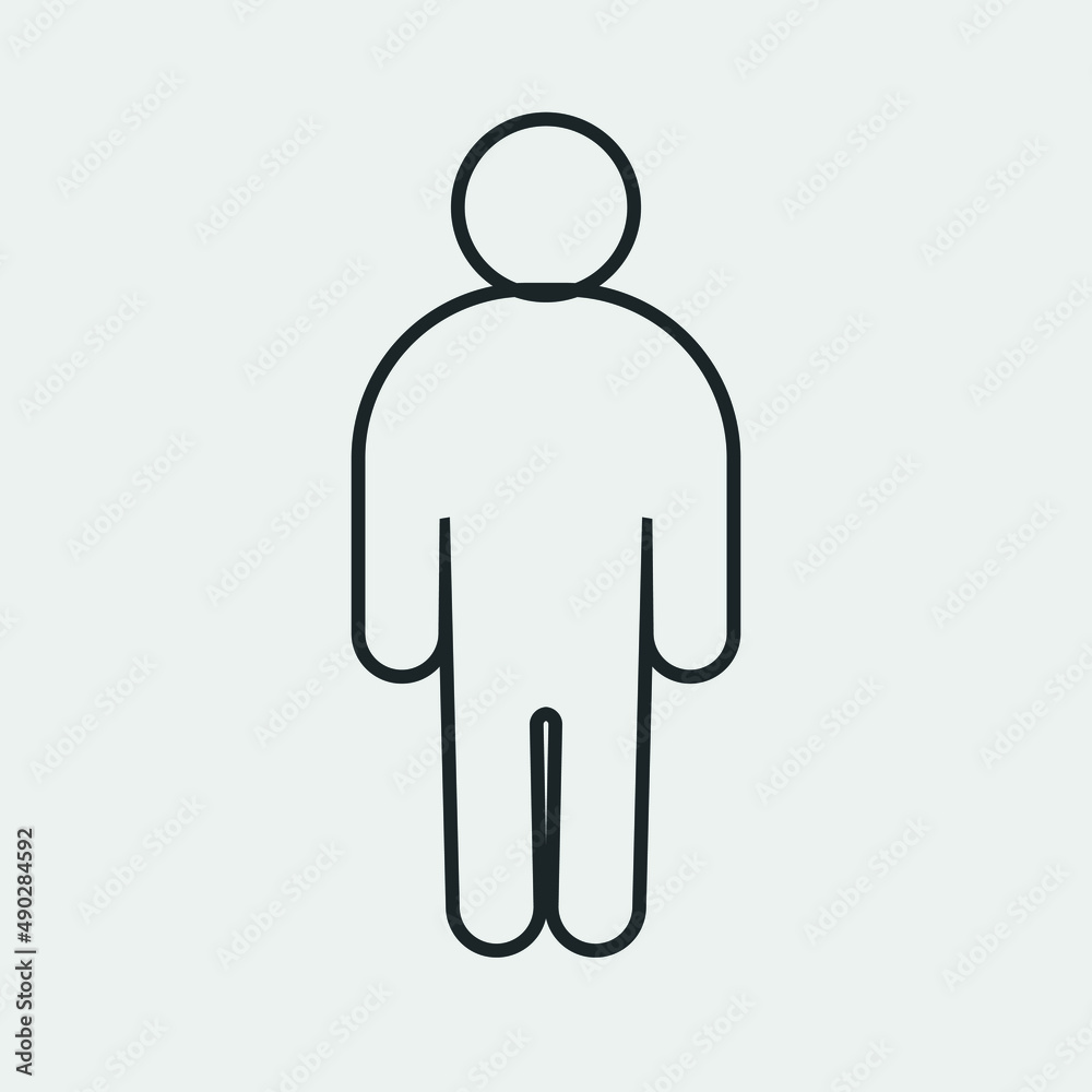 Man vector icon illustration sign Man vector icon illustration sign