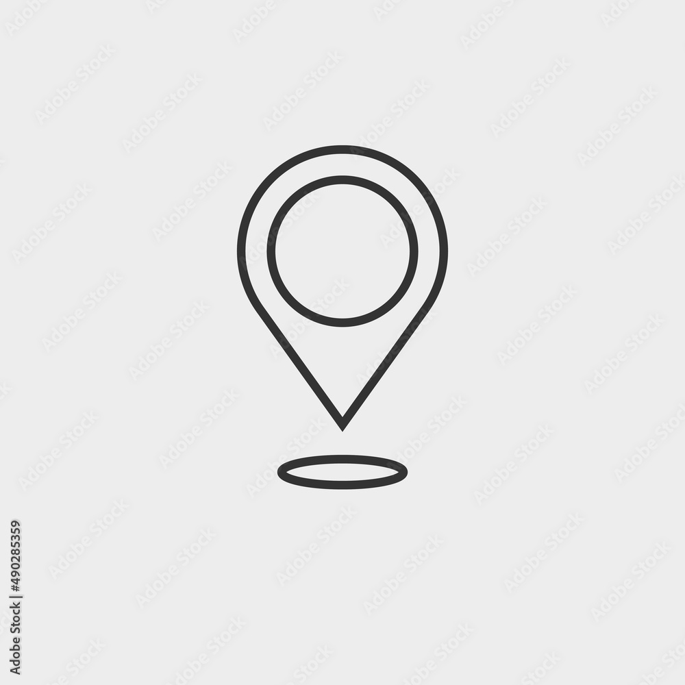 Location vector icon illustration sign Location vector icon illustration sign
