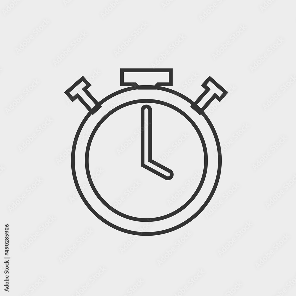 Timer vector icon illustration sign Timer vector icon illustration sign