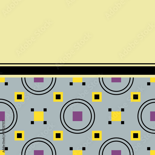 Seamless vector pattern with empty space for logo or massage.