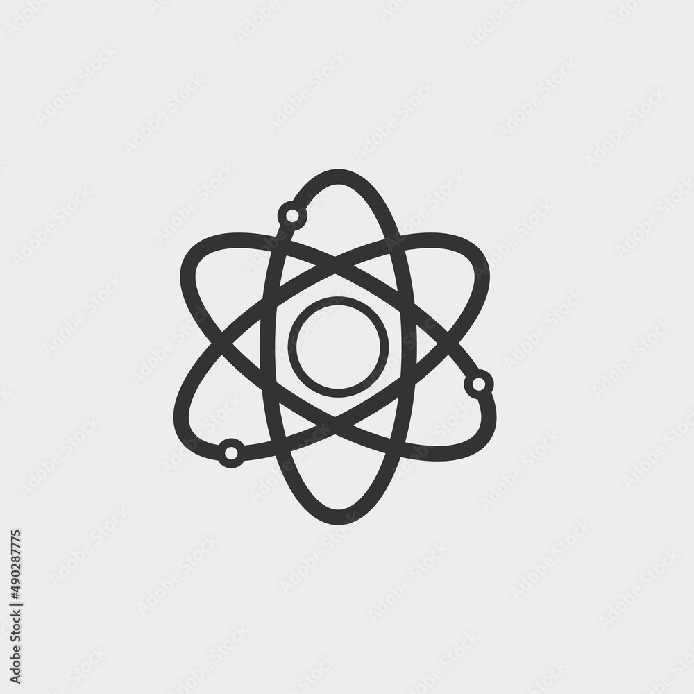 Atom vector icon illustration sign Atom vector icon illustration sign