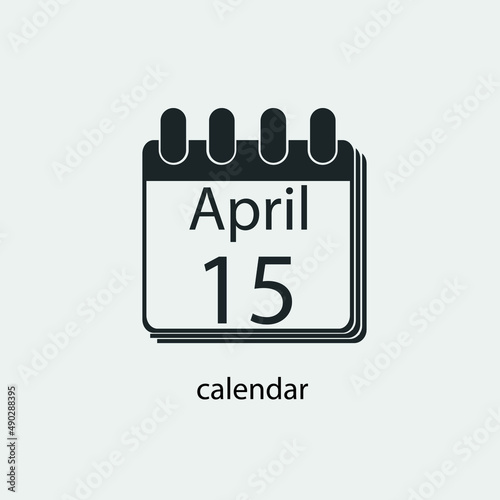 Calendar vector icon illustration sign