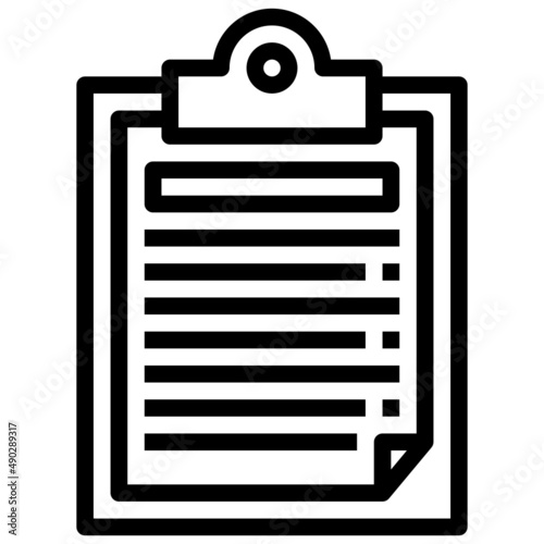 CLIPBOARD line icon,linear,outline,graphic,illustration