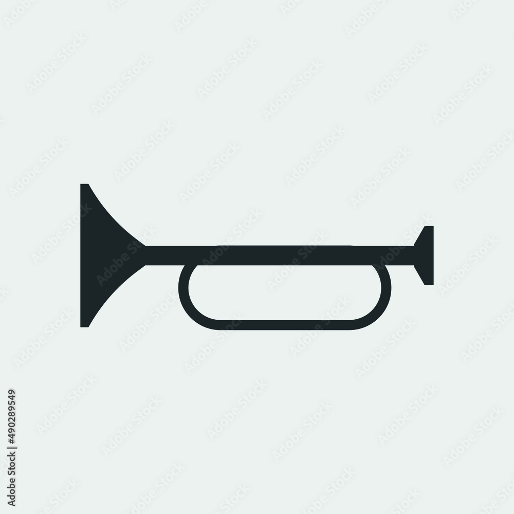 Horn vector icon illustration sign Horn vector icon illustration sign