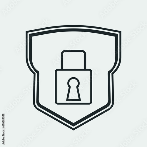 Protection vector icon illustration sign